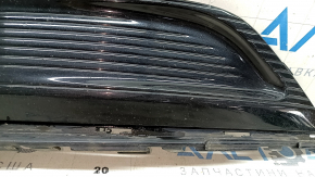 Left front bumper grille for Ford Fusion mk5 17-18 without fog lights, gloss, sand