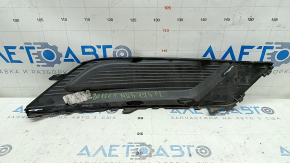 Left front bumper grille for Ford Fusion mk5 17-18 without fog lights, gloss, sand