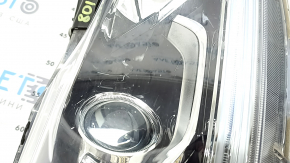 Right front headlight, bare, Honda Accord 2017, hybrid, halogen, under DRL, sand
