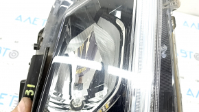 Right front headlight, bare, Honda Accord 2017, hybrid, halogen, under DRL, sand