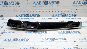 Front panel trim with deflectors, right, BMW X1 F48 16-19, black gloss + chrome, scratches