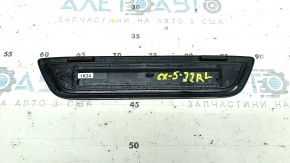 A set of black door sill plates for the Mazda CX-5 17-25 with a chrome insert and backlight, scratches