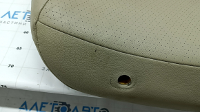 Honda Accord 13-17 passenger seat back upholstery, beige leather with perforation, heated, for cleaning