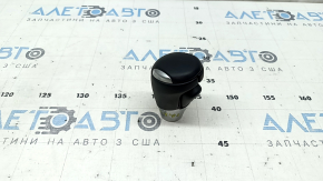 Mazda CX-5 17-25 black leather gear knob with scratches