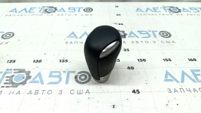 Mazda CX-5 17-25 black leather gear knob with scratches