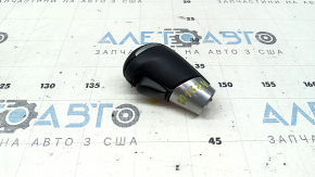 Mazda CX-5 17-25 black leather gear knob with scratches