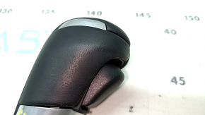 Mazda CX-5 17-25 black leather gear knob with scratches