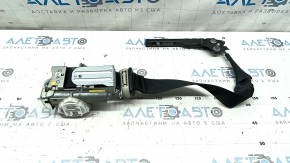 Ford Fusion mk5 17-20 black driver's seat belt with tensioner, cracked plastic on the fastener