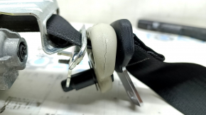 Ford Fusion mk5 17-20 black driver's seat belt with tensioner, cracked plastic on the fastener