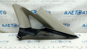 Upper right rear pillar trim for Ford Fusion mk5 17-19, gray with black trim, dry cleaned