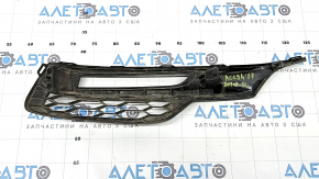 Left side grille for front bumper of Honda Accord 16-17 hybrid under fog lights, with overlay, black gloss, sand