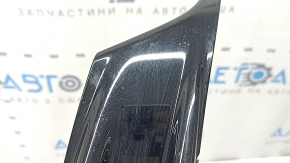 Left side grille for front bumper of Honda Accord 16-17 hybrid under fog lights, with overlay, black gloss, sand