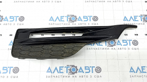 Honda Accord 16-17 hybrid front bumper right side grille under fog lights, with gloss black trim, scratches, sand