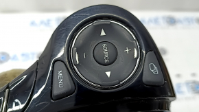 Left steering wheel control buttons for a Honda Accord 2016-2017 with a menu button, glossy trim, and lower controls. The mount is broken and worn.