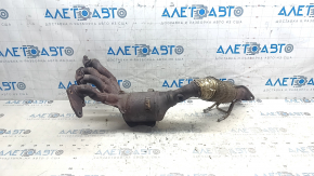 Exhaust manifold with catalytic converter Ford Fusion mk5 17-17 2.5 torn mesh, crumpled corrugation