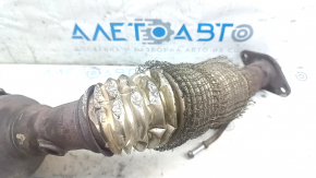 Exhaust manifold with catalytic converter Ford Fusion mk5 17-17 2.5 torn mesh, crumpled corrugation