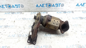 Rusty exhaust manifold with catalytic converter for Hyundai Sonata 11-14