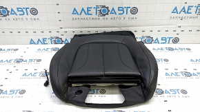 BMW X1 F48 16-22 driver's seat cushion upholstery, black leather, heated