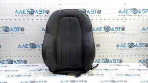 BMW X1 F48 16-22 passenger seat back upholstery, black leather, heated, scratches