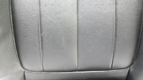 BMW X1 F48 16-22 passenger seat back upholstery, black leather, heated, scratches