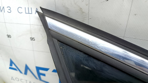 Rear left window, blind glass, Ford Fusion mk5 13-20, two chrome parts, scratches on chrome, cut seal