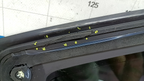 Rear left window, blind glass, Ford Fusion mk5 13-20, two chrome parts, scratches on chrome, cut seal