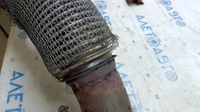 Audi A3 8V 15-20 2.0T exhaust pipe with catalytic converter under the muffler on both sides, the mesh on the corrugation is torn