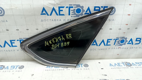 Rear right window, blind glass, Ford Fusion mk5 13-20, two chrome parts, scratches on chrome, cut seal