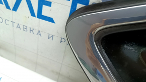 Rear right window, blind glass, Ford Fusion mk5 13-20, two chrome parts, scratches on chrome, cut seal