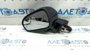 Left side mirror assembly for Ford Fusion mk5 18-20, 10 pins, auto-dimming, turn signal, heated, black
