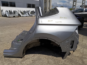 Quarter wing rear left VW Tiguan 18-24 long on the body, silver, painted