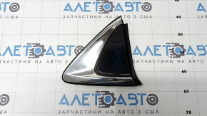 Left rear fender triangle cap for Mazda 6 14-21, gloss black with chrome