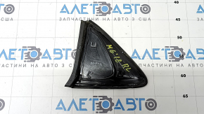 Left rear fender triangle cap for Mazda 6 14-21, gloss black with chrome
