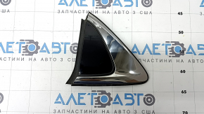 Right rear fender triangle cap for Mazda 6 14-21, gloss black with chrome