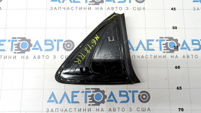 Right rear fender triangle cap for Mazda 6 14-21, gloss black with chrome