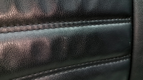 Upper passenger seat trim for Ford Fusion mk5 17-20, black leather, heated, dry cleanable, scratches