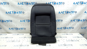 Upper passenger seat trim for Ford Fusion mk5 17-20, black leather, heated, dry cleanable, scratches
