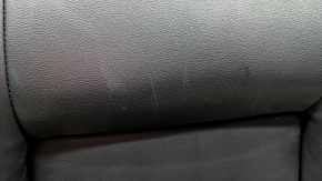 Upper passenger seat trim for Ford Fusion mk5 17-20, black leather, heated, dry cleanable, scratches