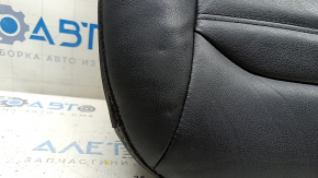 Driver's seat upholstery, lower part, Ford Fusion mk5 17-20, black leather, heated, needs cleaning, cracks, dents