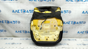 Driver's seat upholstery, lower part, Ford Fusion mk5 17-20, black leather, heated, needs cleaning, cracks, dents