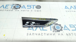 Right R-line emblem for a VW Tiguan with 18-24 scratches
