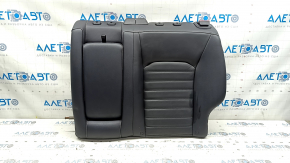 Rear row of seats, upper left part, Ford Fusion mk5 17-20, black leather, with belt and armrest, dents, scratches