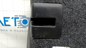 Rear row of seats, upper left part, Ford Fusion mk5 17-20, black leather, with belt and armrest, dents, scratches