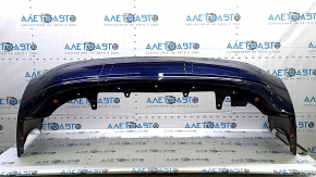 Rear bumper bare Toyota Prius 30 10-15 blue, dents, scratches, cracked mount