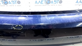 Rear bumper bare Toyota Prius 30 10-15 blue, dents, scratches, cracked mount
