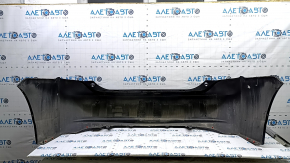 Rear bumper bare Toyota Prius 30 10-15 blue, dents, scratches, cracked mount