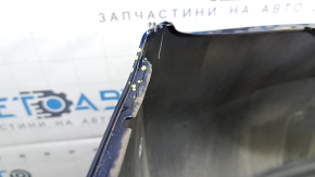 Rear bumper bare Toyota Prius 30 10-15 blue, dents, scratches, cracked mount