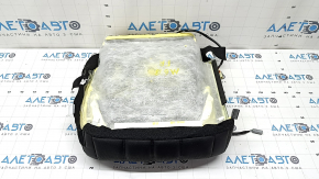 Mazda 6 18-21 passenger seat cushion upholstery, black leather, perforated, gray stitching, heated, cleanable