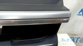 Radiator grille VW Tiguan 18-21 R-Line, with emblem, radar-compatible, anti-chrome, sand, scratches, chips