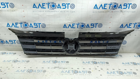 Radiator grille VW Tiguan 18-21 R-Line, with emblem, radar-compatible, anti-chrome, sand, scratches, chips